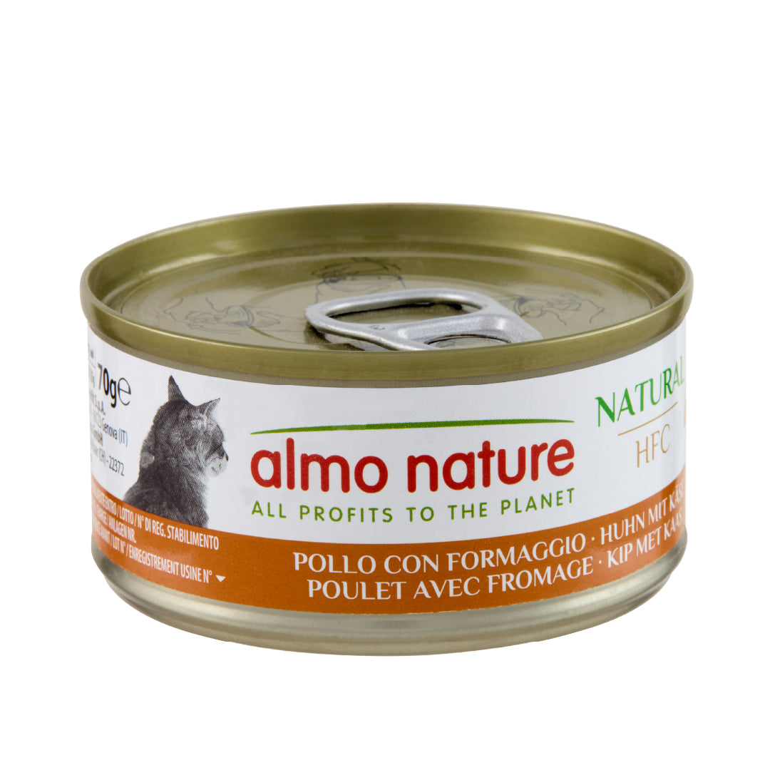 Almo Nature HFC Natural Cats Pollo con Formaggio 70g Almo Nature HFC Natural Cats Pollo con Formaggio 70g